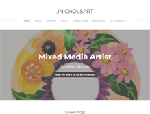 Tablet Screenshot of jnicholsart.com